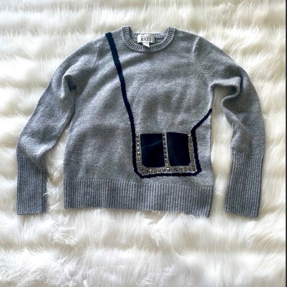 Autumn Cashmere Kids Gray Sweater with pockets (8) - Picture 1 of 8